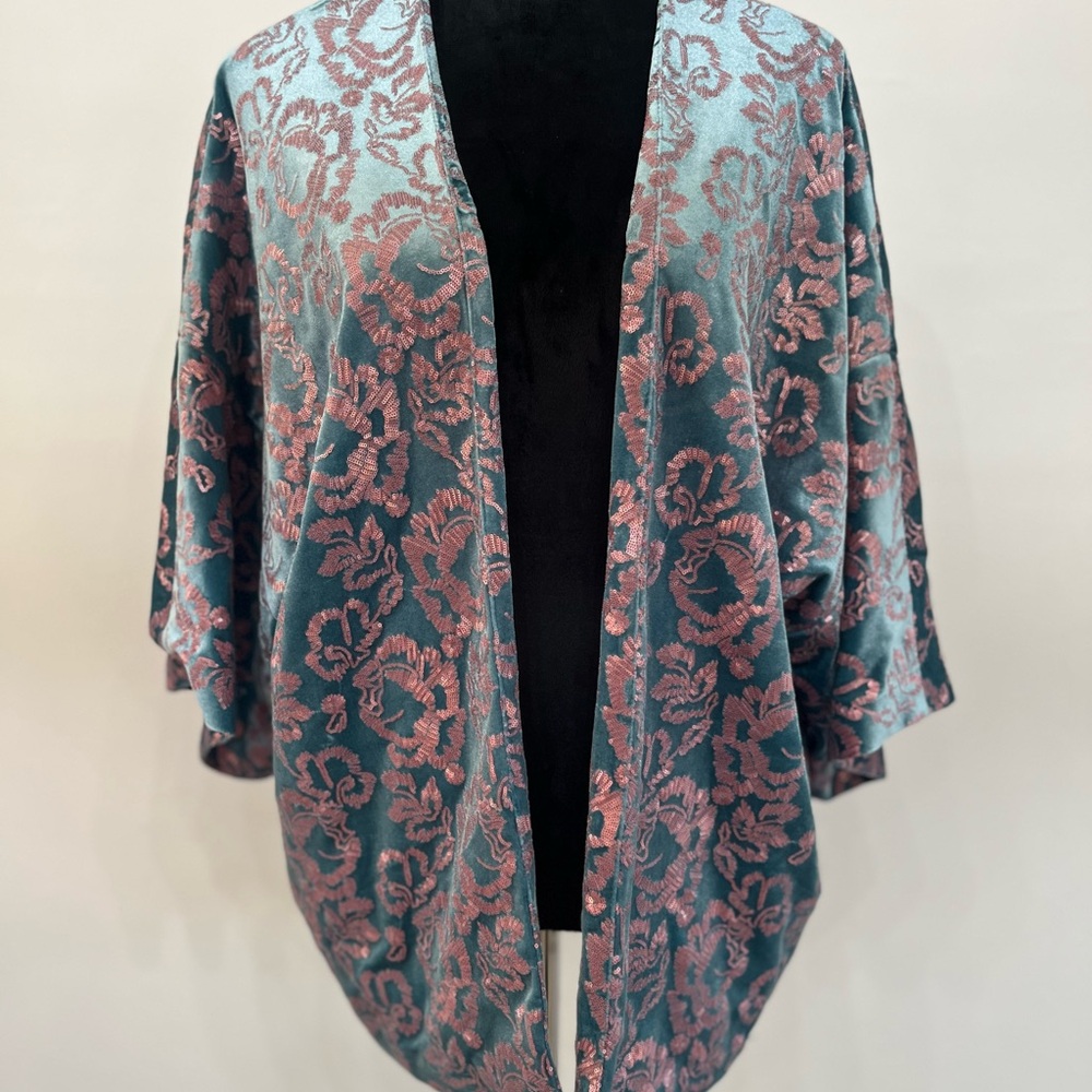 Manu Embellished Kimono Jacket - Eva Mendes Collection- Size M